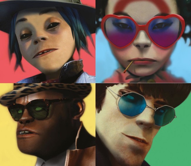 Gorillaz, Humanz. Copertina del nuovo album 2017 Humanz dei Gorillaz.