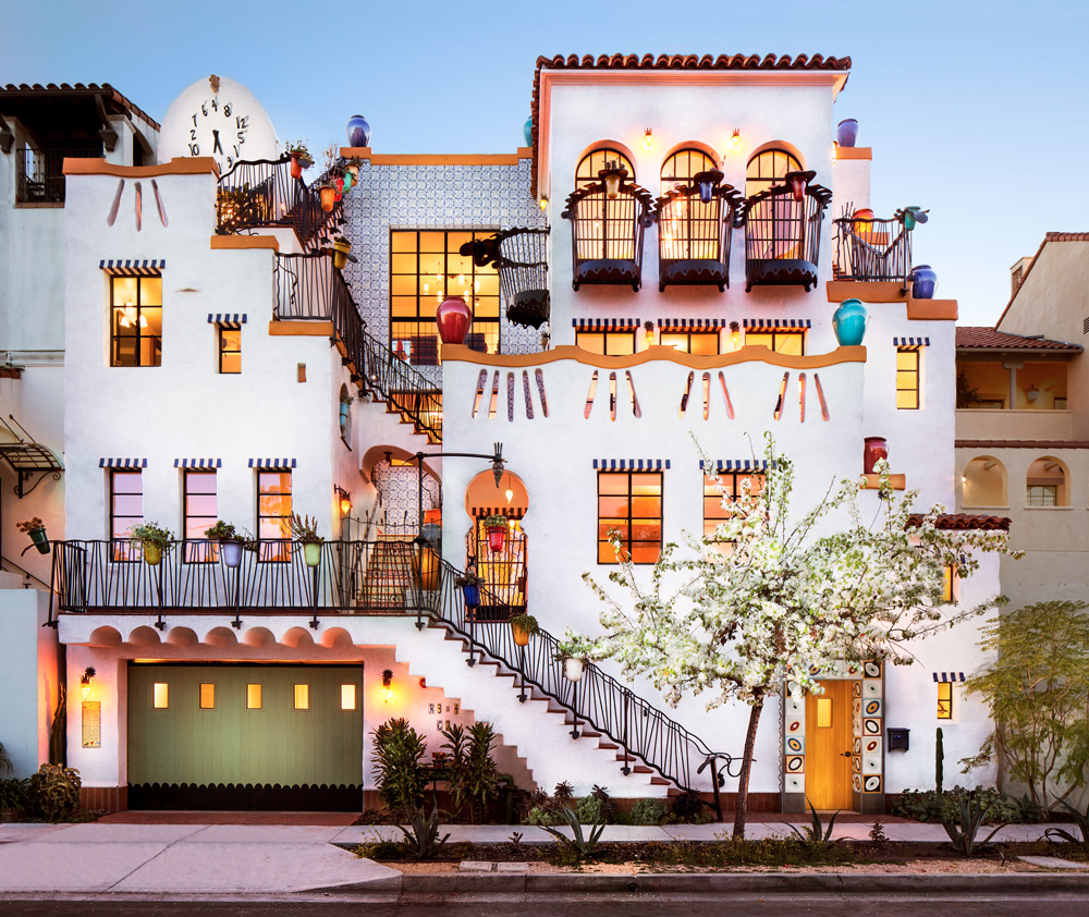 Jeff Shelton, El Jardin architettura catalana Jeff Shelton architetto, Facciata residenza El Jardin