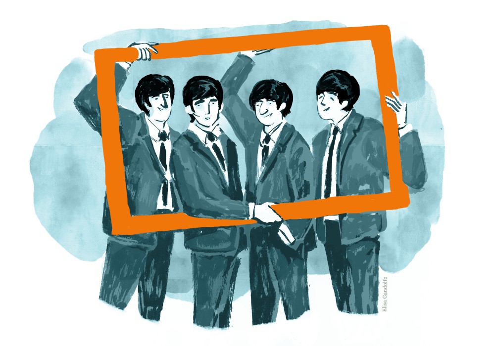 The Beatles, illustrazione © Elisa Gandolfo