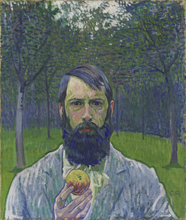 Cuno Amniet, Autoritratto con mela Cuno Amiet, Ragazzo bretone (Selbstbildnis mit Apfel)