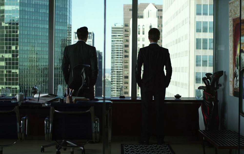 Suits serie TV legal drama con avvocati. Gabriel Macht e Patrick J. Adams