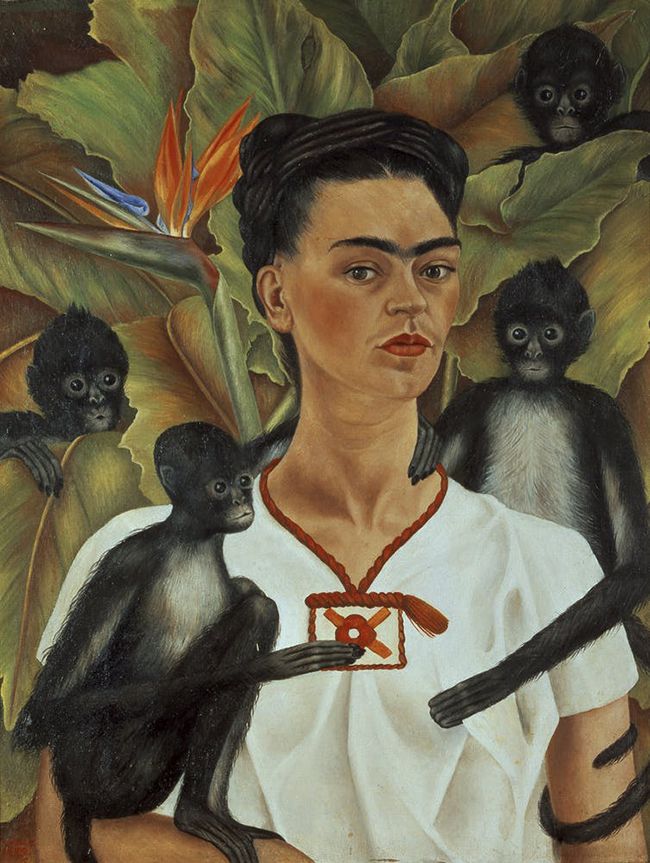 Frida Kahlo, Autoritratto con scimmie, 1943 (2)