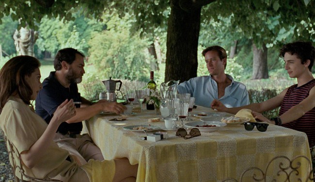 Chiamami col tuo nome Chiamami col tuo nome, film di Luca Guadagnino. Timothée Chalamet (Elio) e Armie Hammer (Oliver) in una scena del film