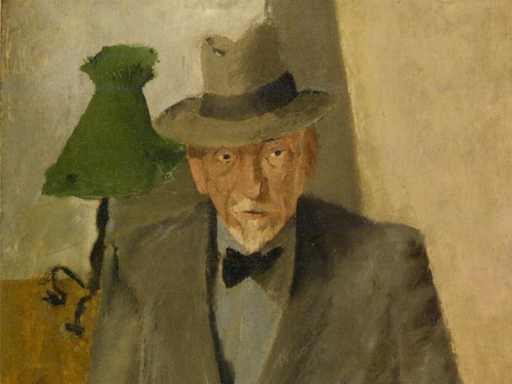 Fausto Pirandello, Ritratto di Luigi, 1933. Luigi Pirandello e la cultura artistica fra Ottocento e Novecento, mostra presso l’Auditorium Lizzi del Museo Archeologico Regionale di Agrigento