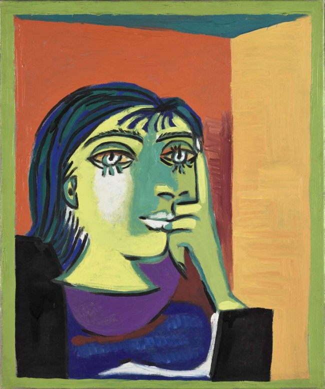 Pablo Picasso, Portrait de Dora Maar, 1937 Pablo Picasso, Portrait de Dora Maar, 1937. La mostra "Capolavori del museo Picasso, Parigi" a Palazzo Ducale, Genova