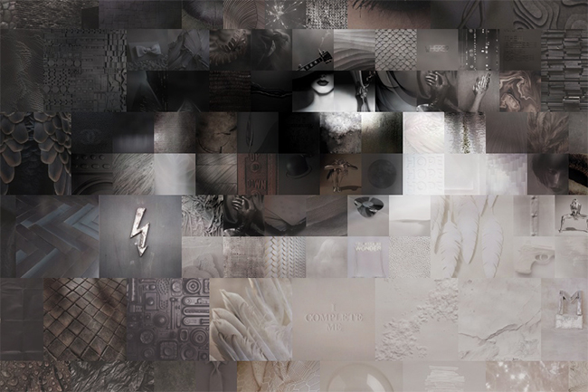 © Chloé Bouygues Bolloré Chloé Bouygues Bolloré, Autoritratto (dettaglio). Chloé è un’artista parigina che lavora con il collage digitale. I suoi “dipinti” di presentano come veri e propri mosaici digitali, che però sono composti da una moltitudine di fotografie