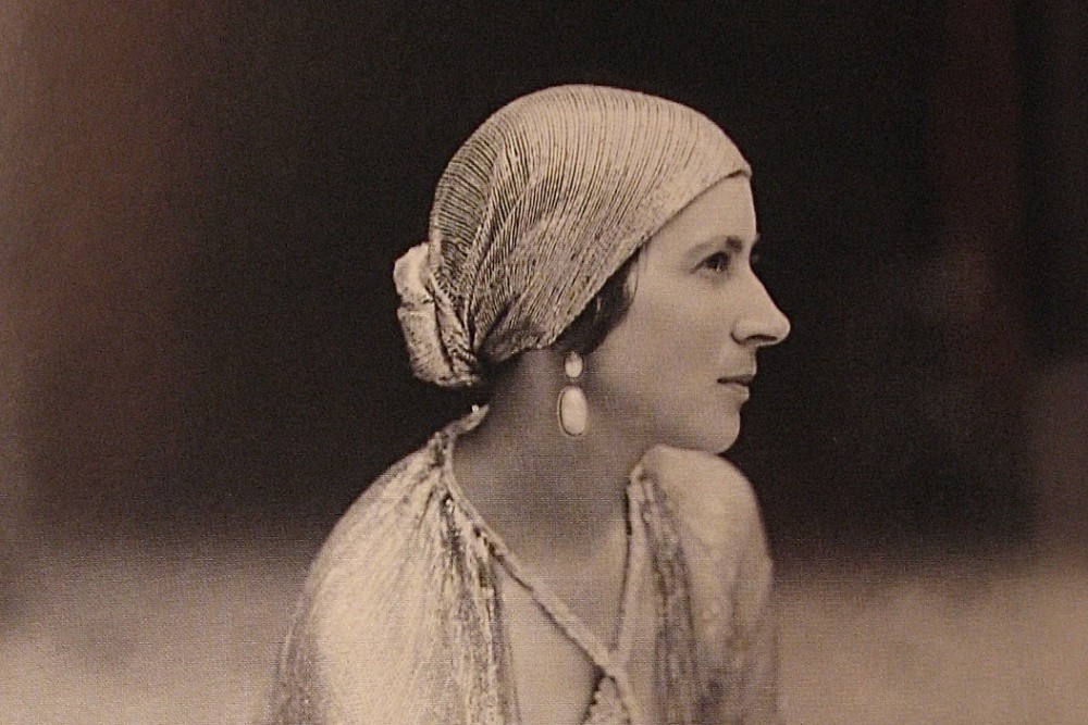 Denise Boulet, dress by Paul Poiret