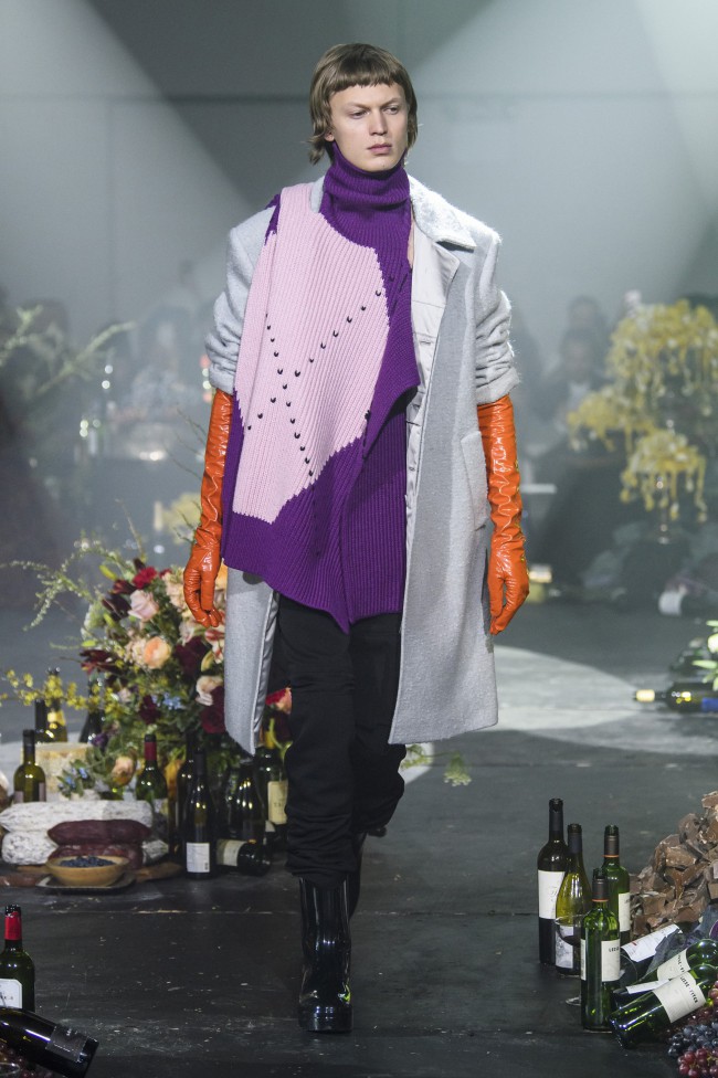 Raf Simons Fall Winter 2018 moda uomo New York Fashion Week