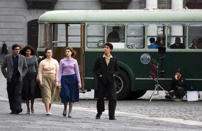L’amica geniale Foto dal set della serie TV di Saverio Costanzo, L'amica geniale, tratta dall'omonimo romanzo di Elena Ferrante. © Ansa