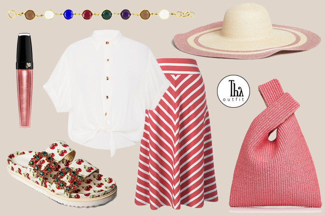 Thy Outfit #17 – Summer is coming Il Thy Outfit per questi primi di giugno è in un rosa corallo e richiama il mare! Il look proposto è informale ed estivo, ispirato alla spiaggia, ma perfetto anche per la città.