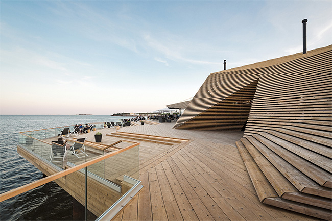 Wooden Architecture and Design - Loyly Public Sauna and Restaurant by Avanto Architects Ltd.