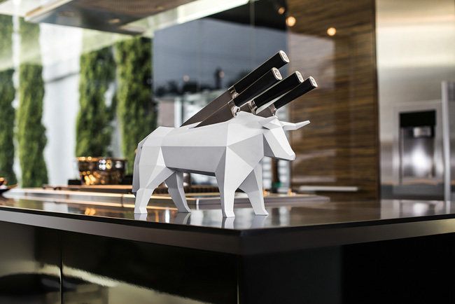 Only Right Here Knife holder by Alan Saga | Set porta coltelli