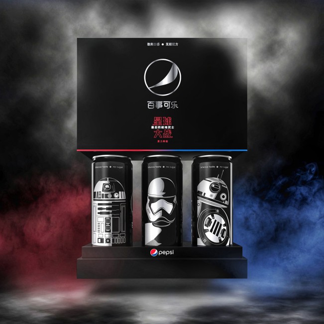 Pepsi Black x Star Wars LTO China Brand Packaging by PepsiCo Design and Innovation Pepsi Black x Star Wars LTO China Brand Packaging by PepsiCo Design and Innovation