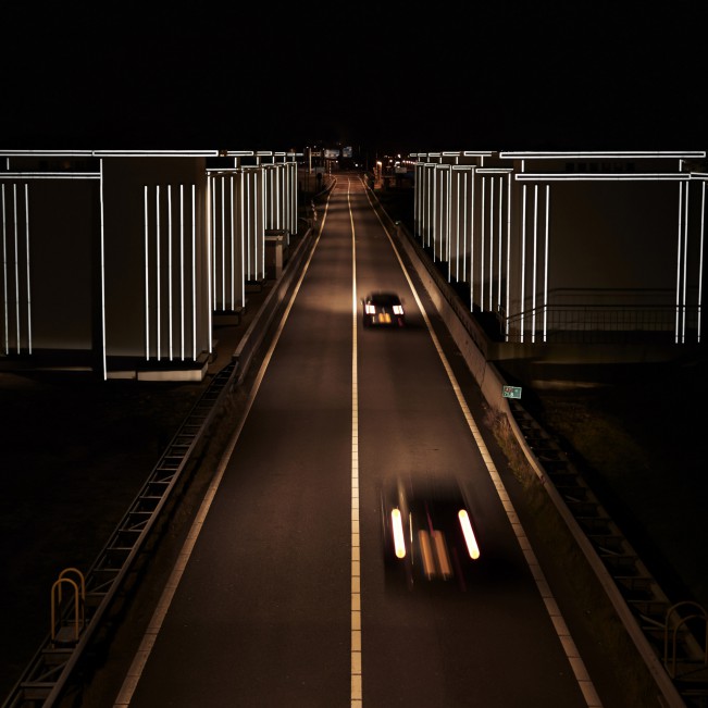 Gates of Light Retroreflective Architecture by Daan Roosegaarde