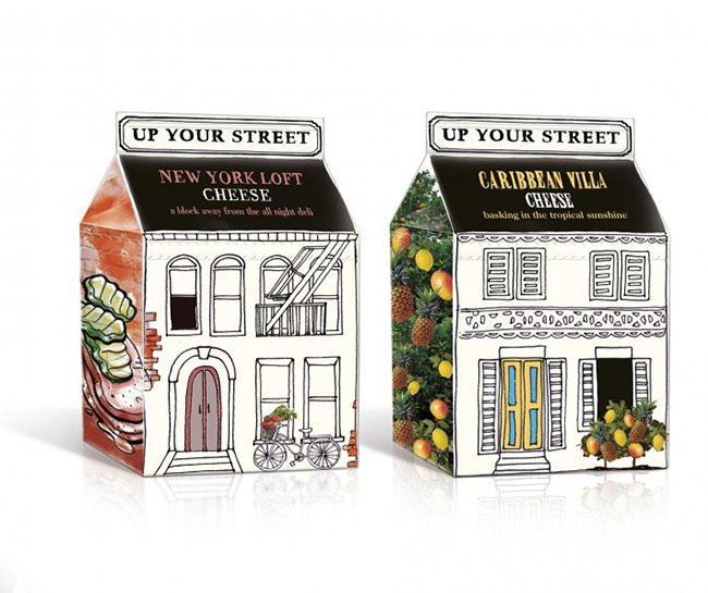 Up Your Street Cottage Cheese by Springetts Brand Design