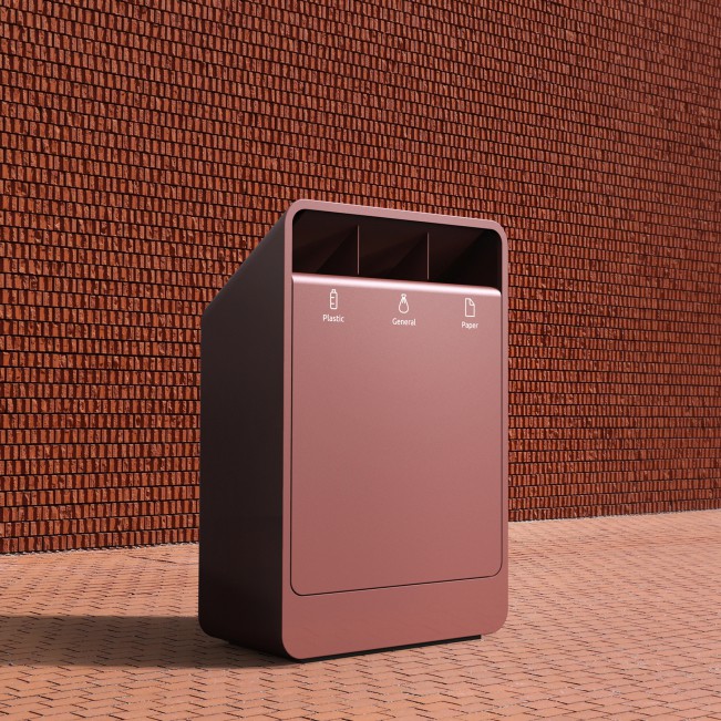 Radial Litter Bin by Jaroslaw Markowicz