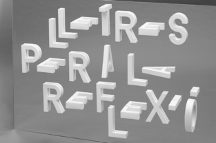 Reflexió Typography project by Estudi Ramon Carreté grafica award