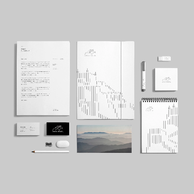 Snow Peak Visual Identity by Yunnan Tech and Business University