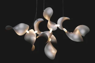 Lampadario modulare Dune per interni contemporanei